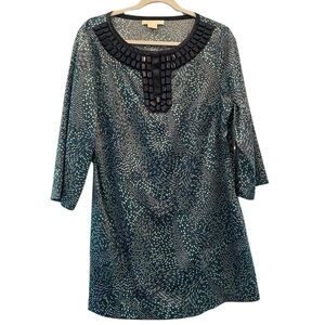 MICHAEL Kors 10p women’s top blue green with gems